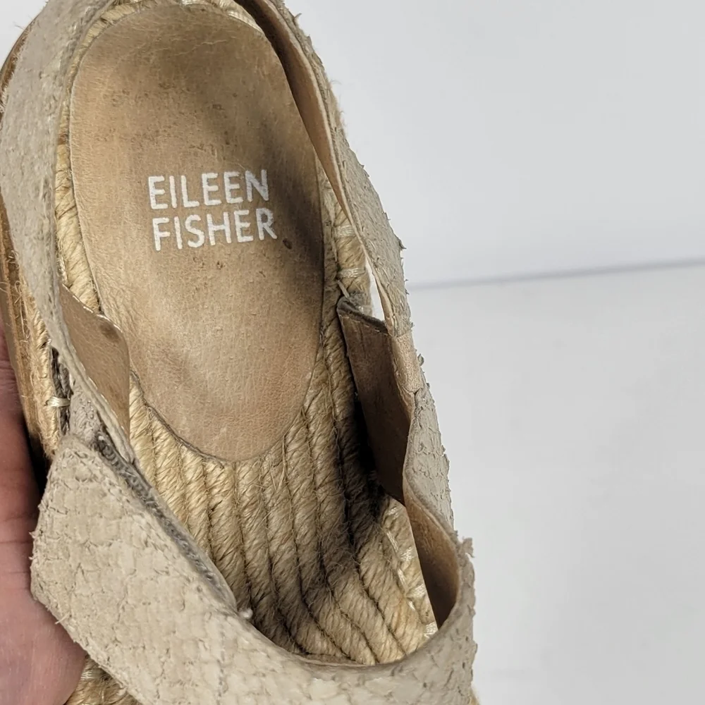 Eileen Fisher Sandals Espadrilles #298 Size 6.5